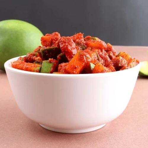 Cut mango pickle